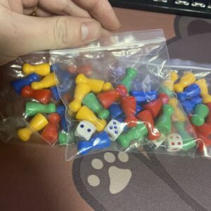 Multi-Color Plastic Game Pawns Set