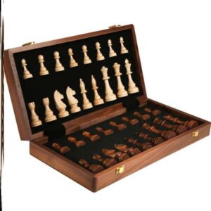 Handcrafted Wooden Magnetic Chess Set